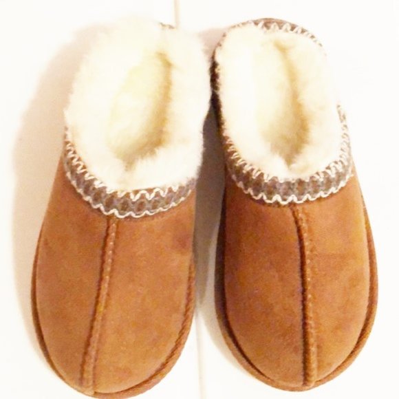Slippers girls sizes 13M or 1M new Zune man made materials faux fur lined - Picture 3 of 5